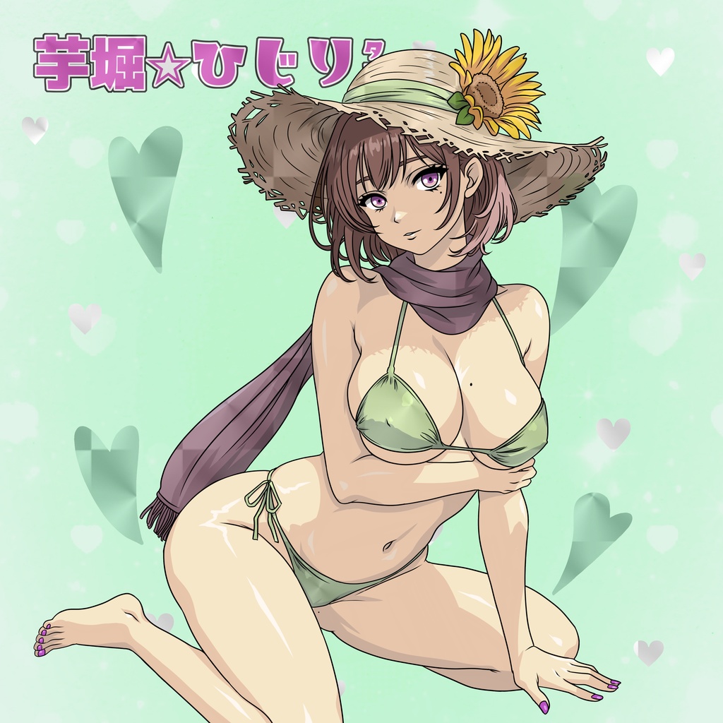 悶絶シールコレクション はぴはぴ☆ハスっ娘 きゅんきゅん♡ドリーム きゅんきゅんプールサイドドリーム フェス ガチャシール 【全10種類 ランダム仕様】1枚