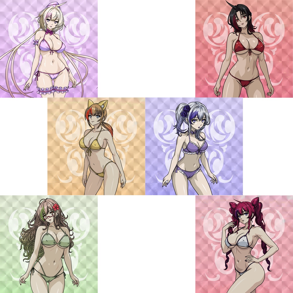 【6月新作】悶絶シールコレクション 東京ラヴドール Keshikaran Swimsuit style 【全12種類 ランダム仕様】1枚