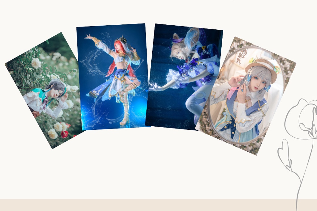 原神 コスプレ ポストカード