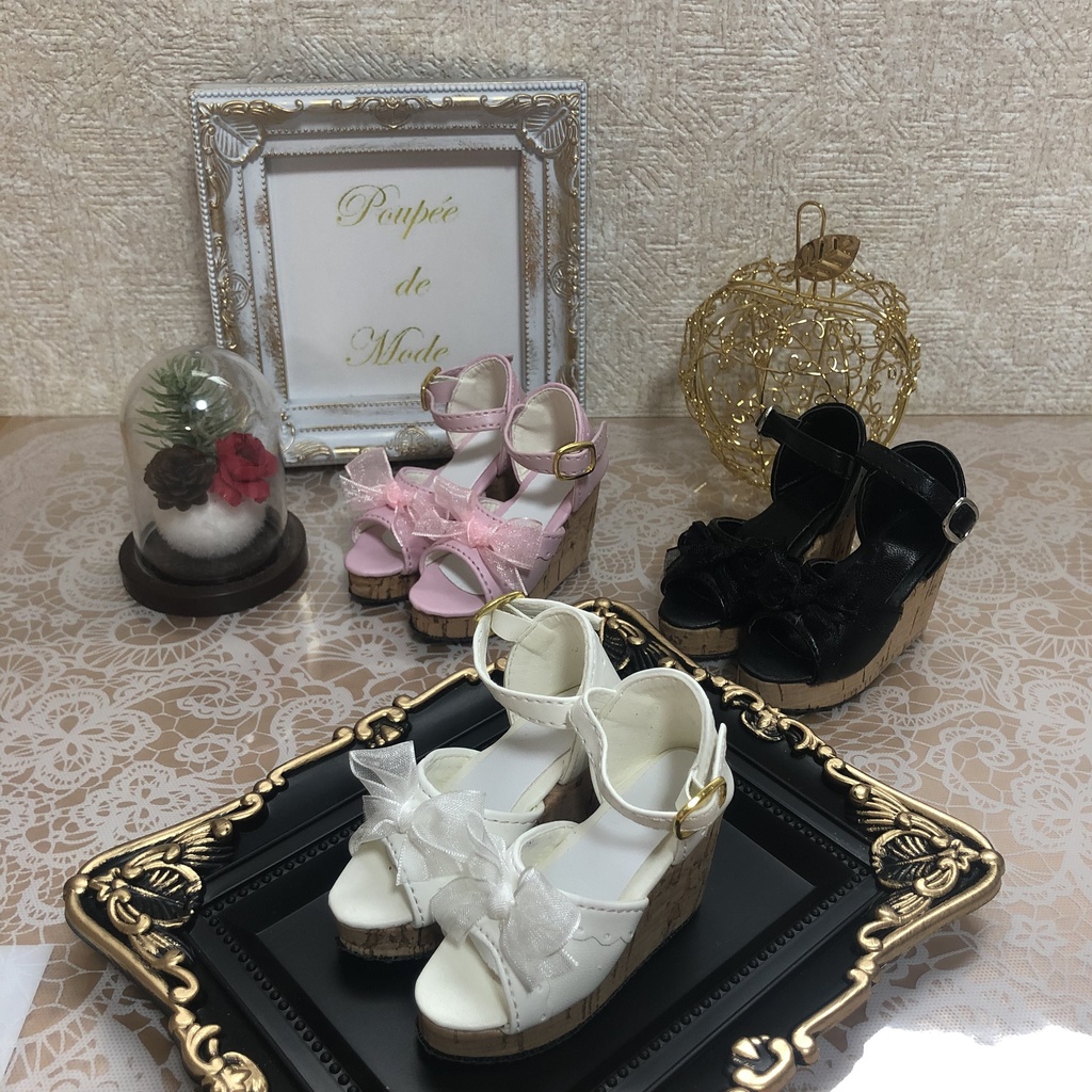 1/3 ドール用 ウェッジソール サンダル