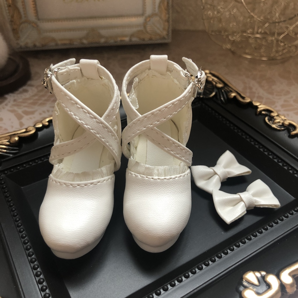 1/4 ドール用 ハイヒール カスタムリボン付き