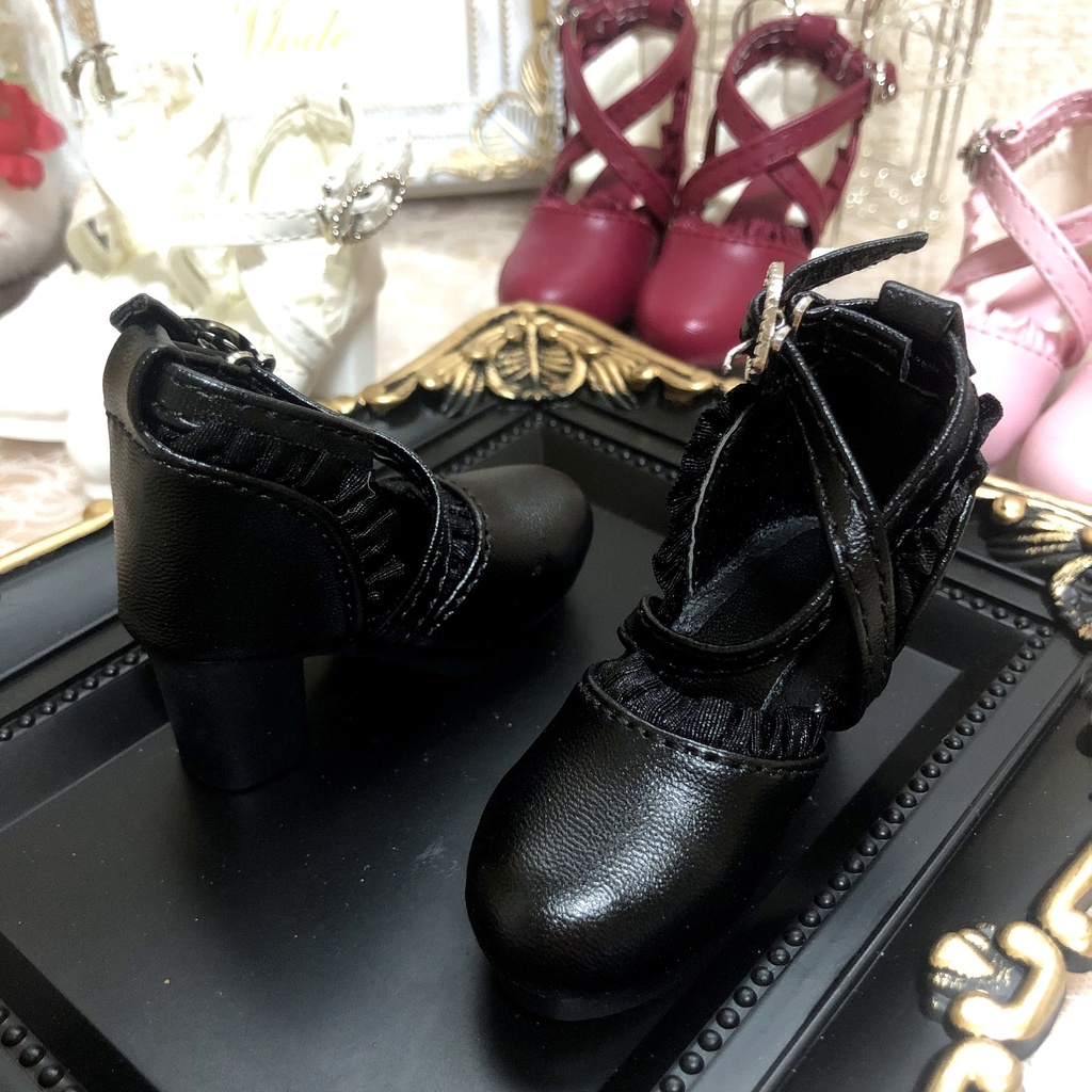 1/4 ドール用 ハイヒール カスタムリボン付き