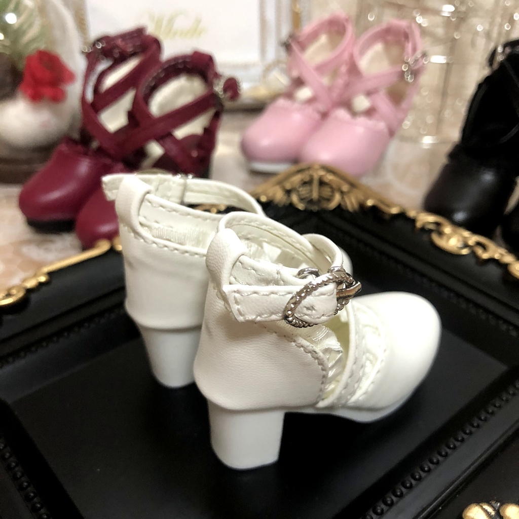 1/4 ドール用 ハイヒール カスタムリボン付き