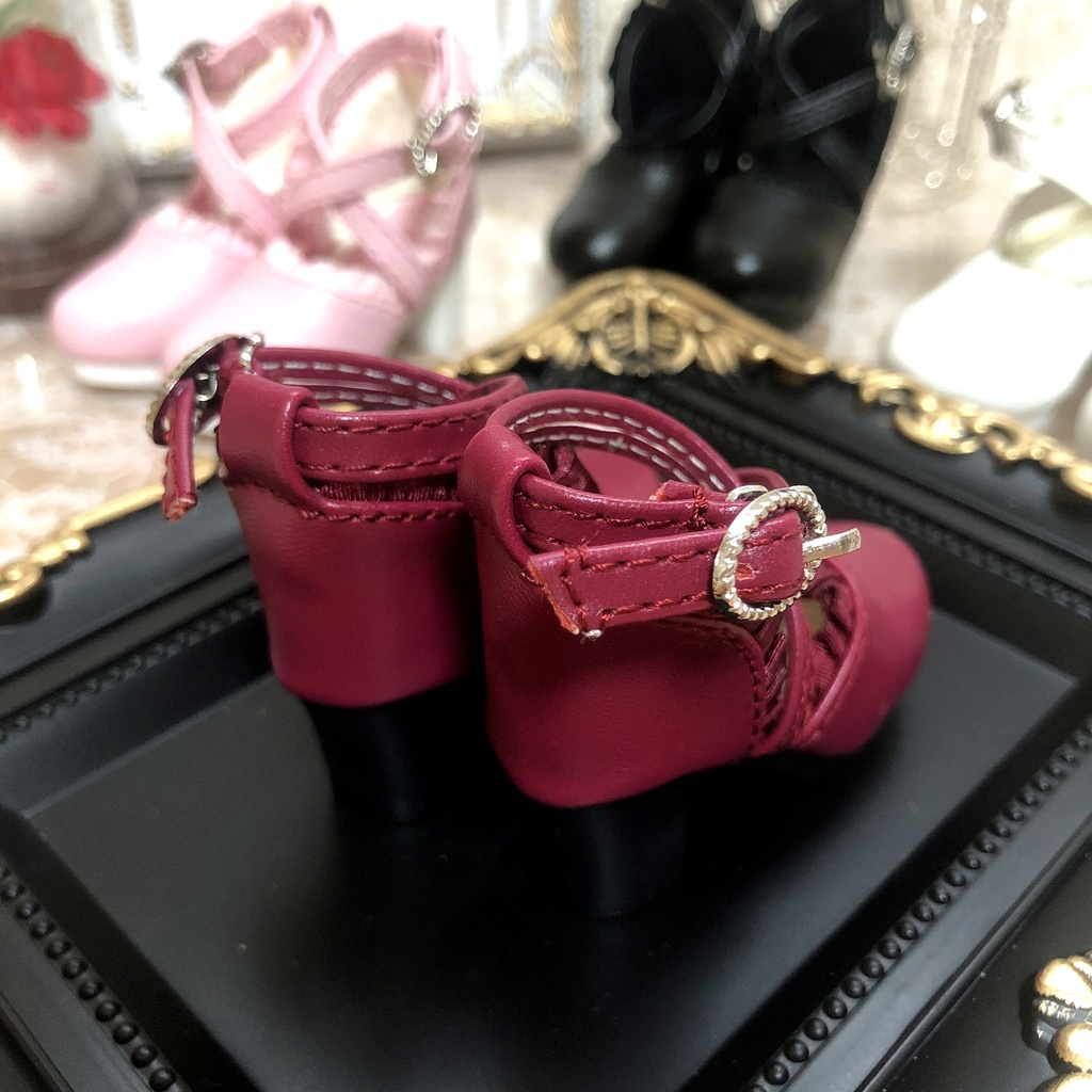 1/4 ドール用 ハイヒール カスタムリボン付き