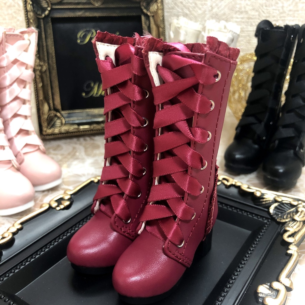 1/4 ドール用 リボンロングブーツ