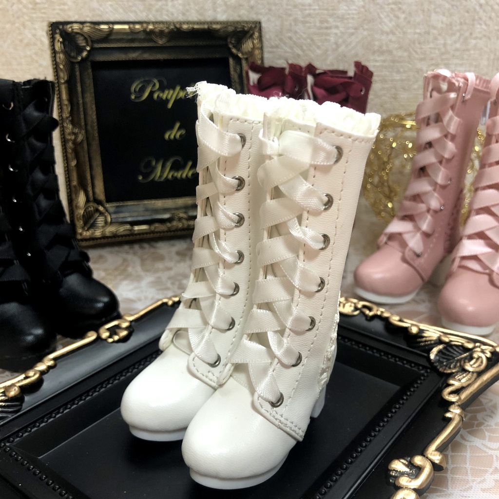 1/4 ドール用 リボンロングブーツ