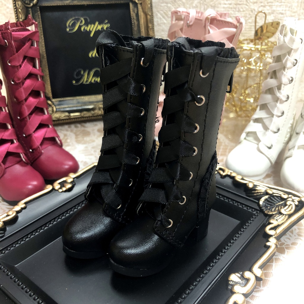 1/4 ドール用 リボンロングブーツ