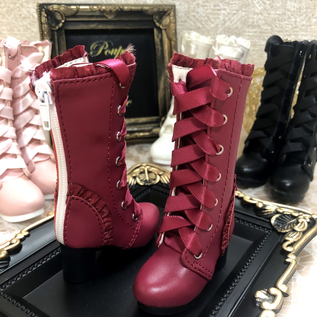 1/4 ドール用 リボンロングブーツ