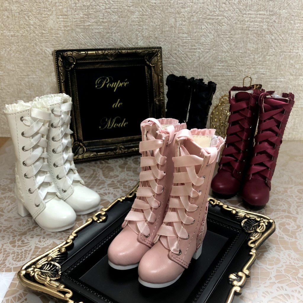 1/4 ドール用 リボンロングブーツ