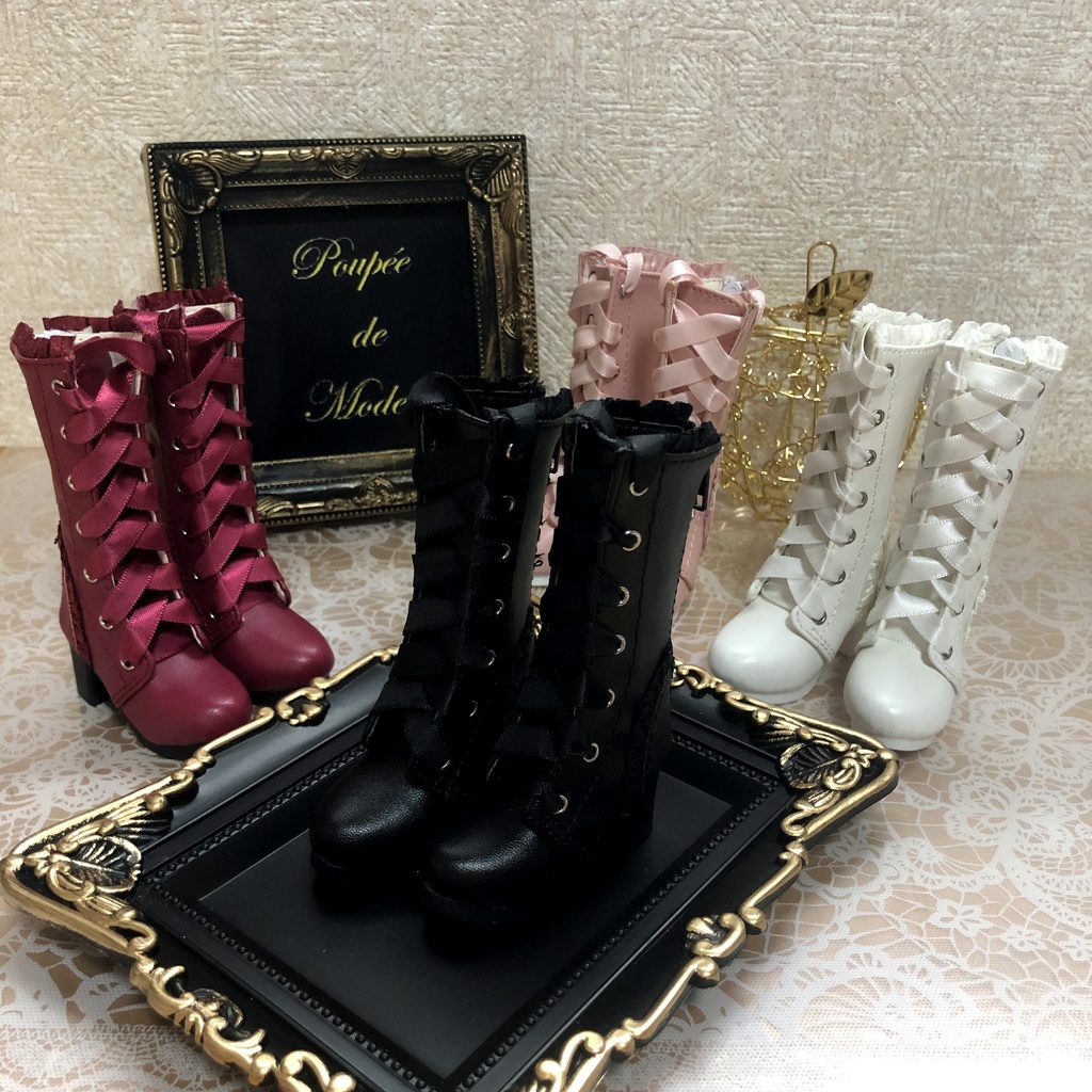 1/4 ドール用 リボンロングブーツ