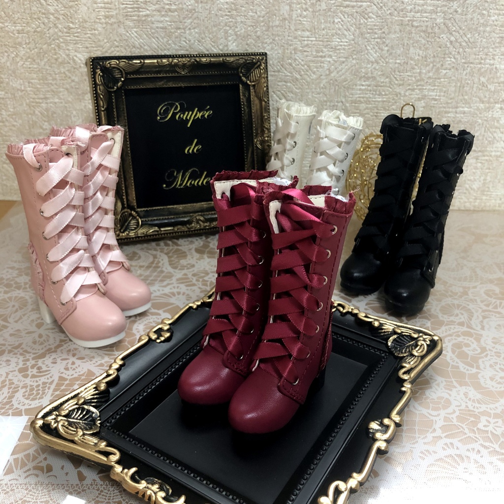 1/4 ドール用 リボンロングブーツ