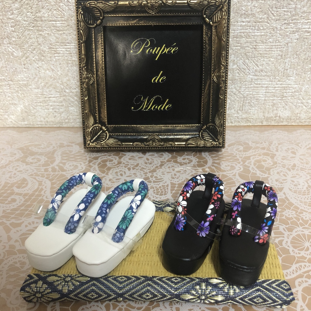 1/4 ドール用 和柄下駄