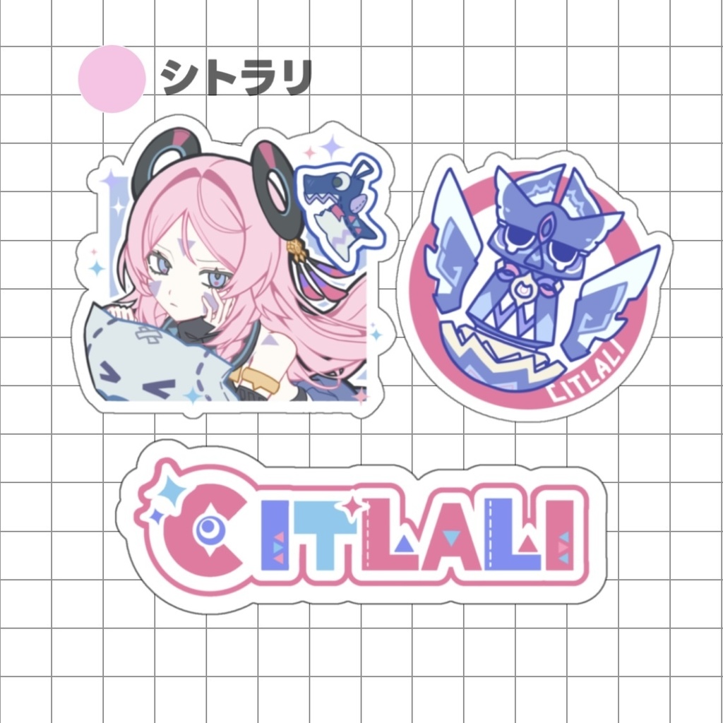 原神非公式ステッカーセット【全3種】