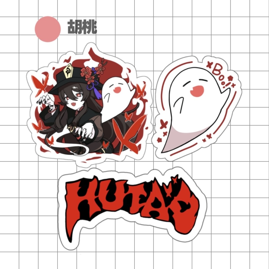 原神非公式ステッカーセット【全3種】