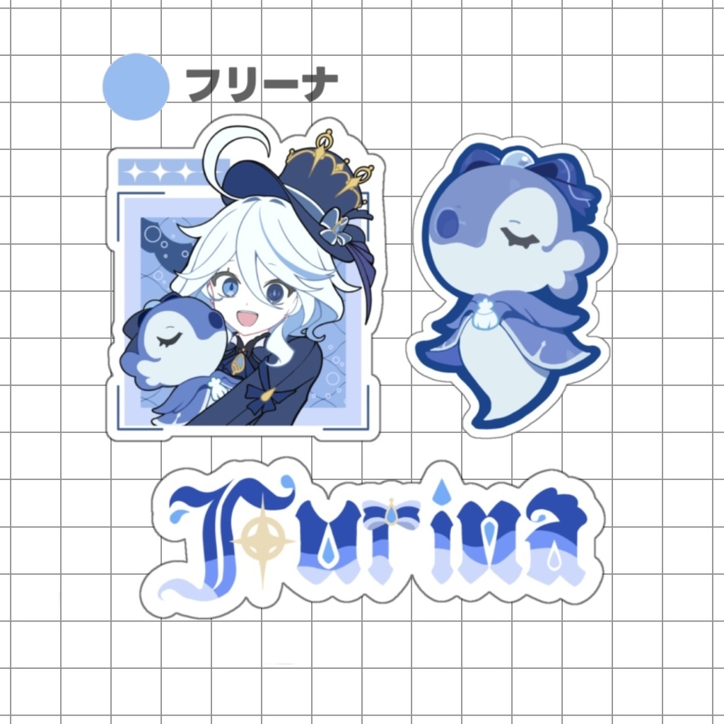 原神非公式ステッカーセット【全3種】