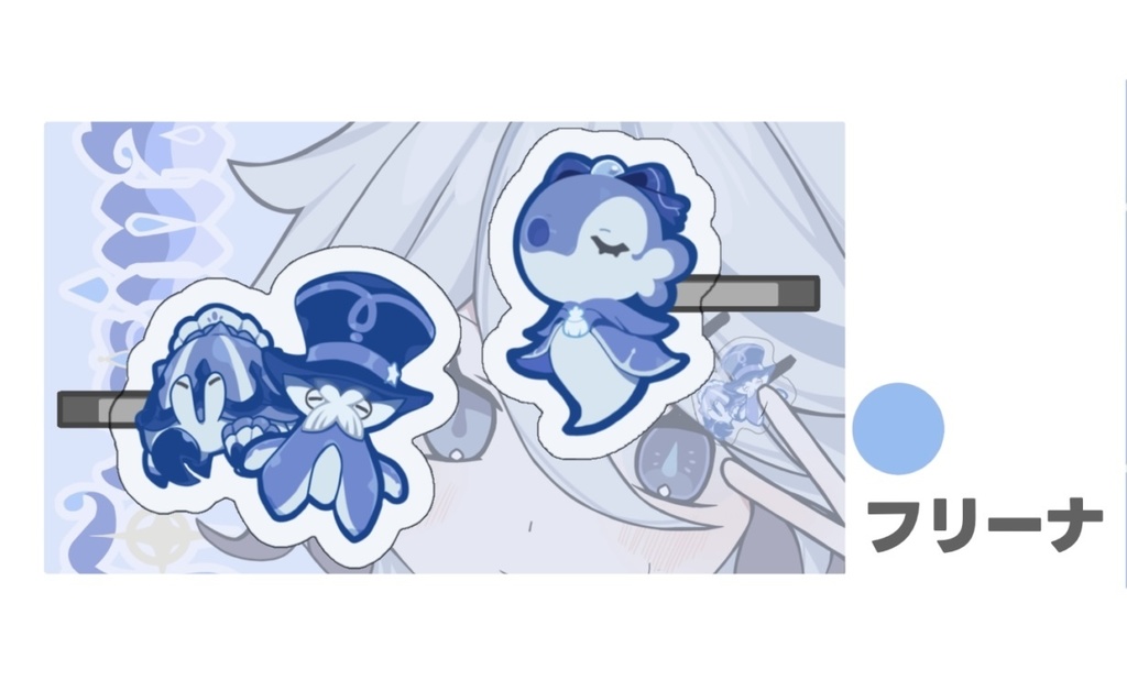 原神非公式ヘアクリップセット【全2種】