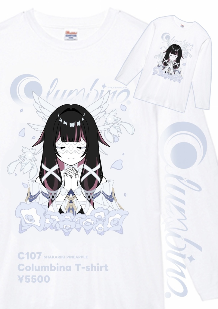 原神 コロンビーナ非公式ロンT