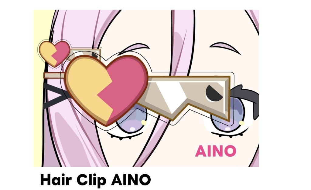 原神 アイノ非公式ヘアクリップ