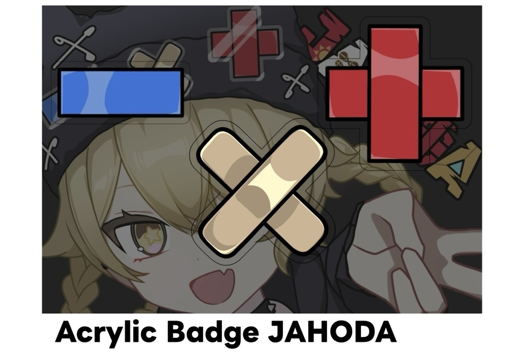 原神 ヤフォダ非公式アクリルバッジセット