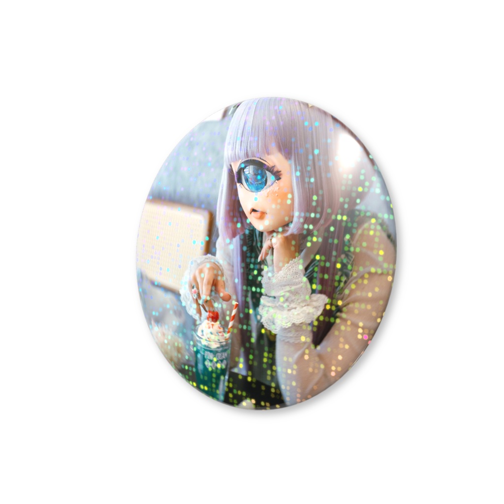 クリームソーダちゃん缶バッジ