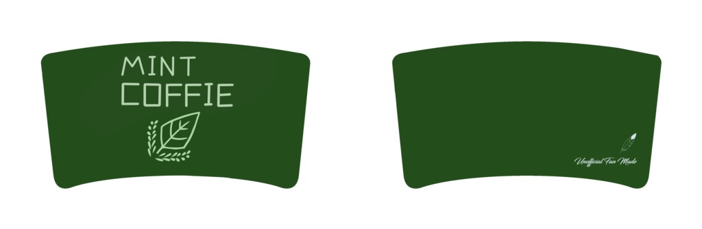 人格イラスト風カップスリーブ