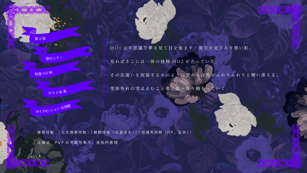 【CoC6版】Nameless Story