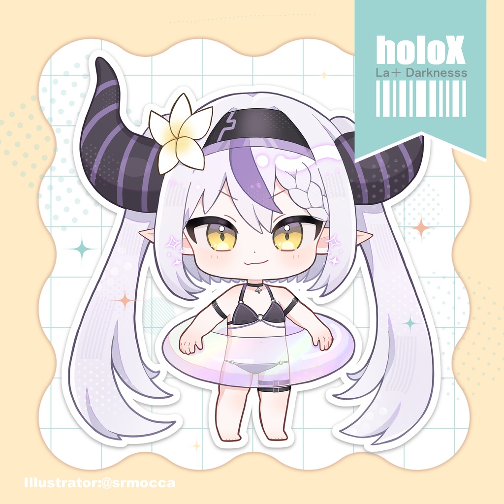 【ホロクル9th】アクリルキーホルダー(holoX水着ミニキャラ)(非公式)