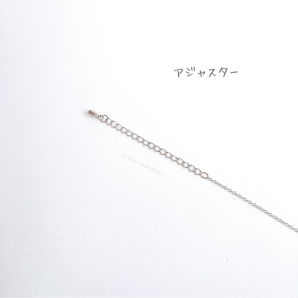 かすみ珠【紅】ペンダント(金属アレルギー対応)