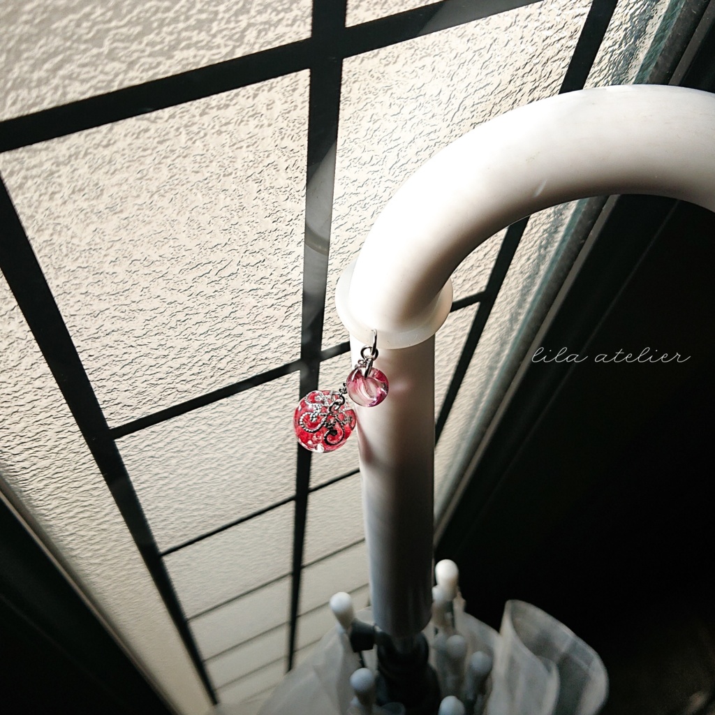 かすみ珠【紅】マルチマーカー(金属アレルギー対応)