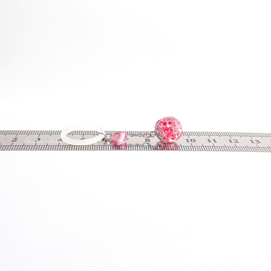 かすみ珠【紅】マルチマーカー(金属アレルギー対応)