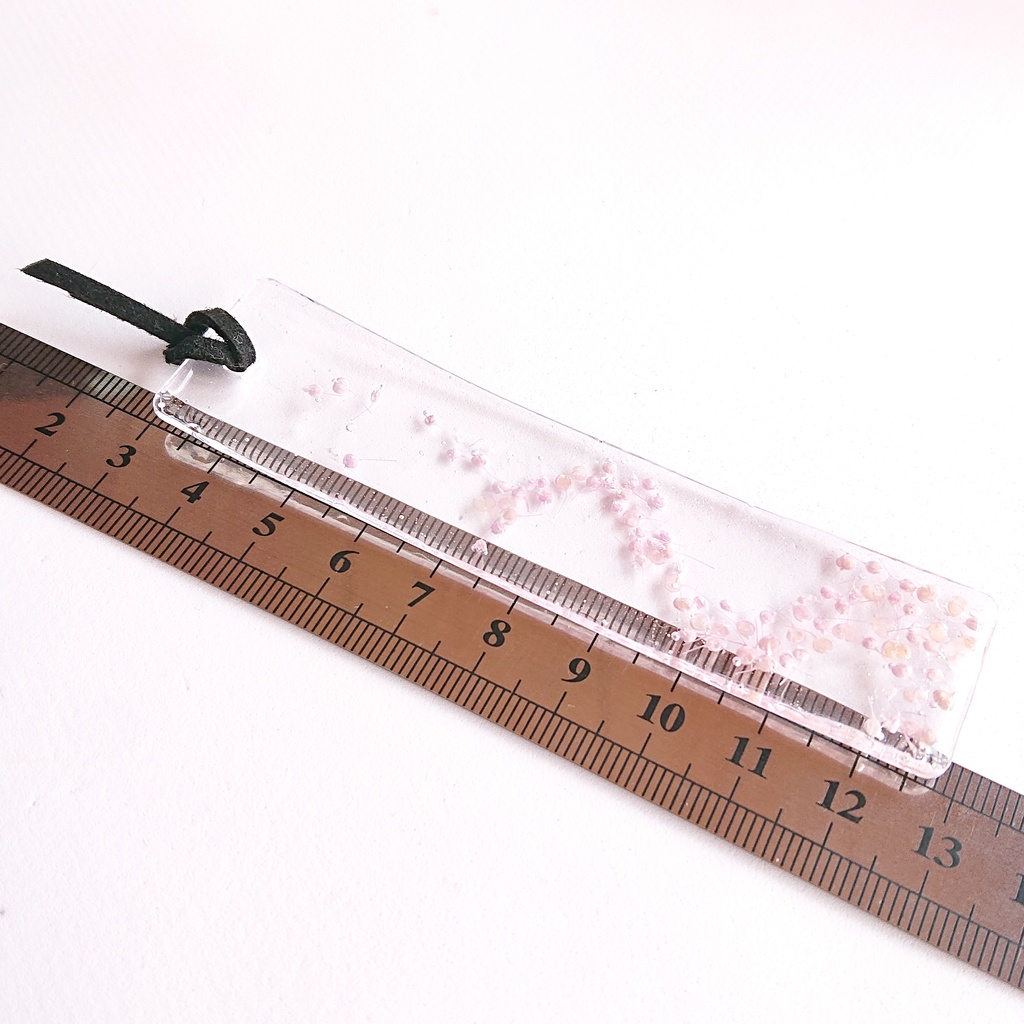 かすみ草【紫】標本栞