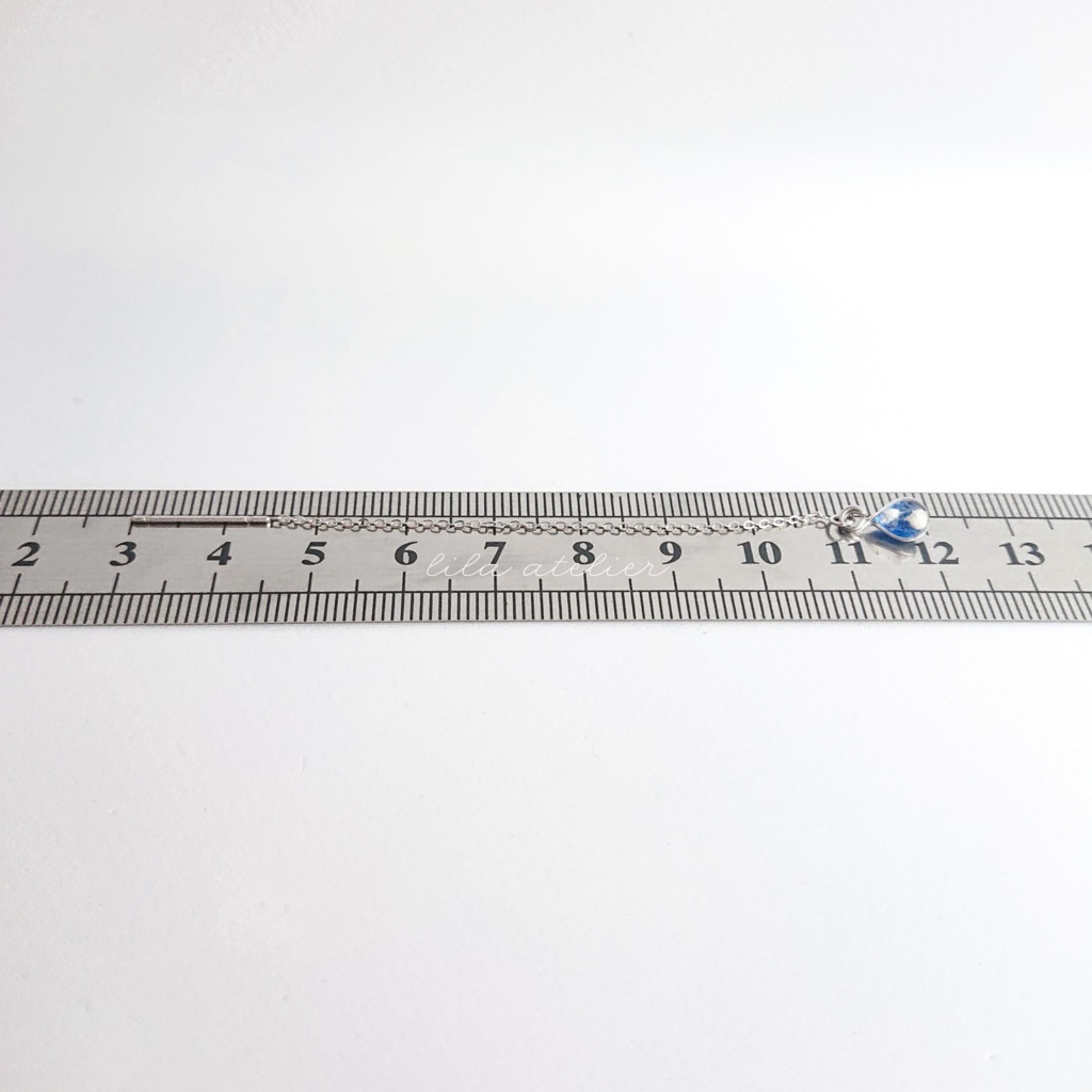 《片耳用》かすみ雫【夜空】アメリカンピアス(金属アレルギー対応)