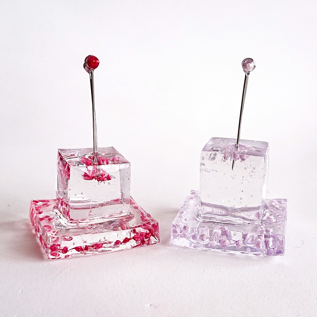 かすみ氷柱花【紅】メモスタンド