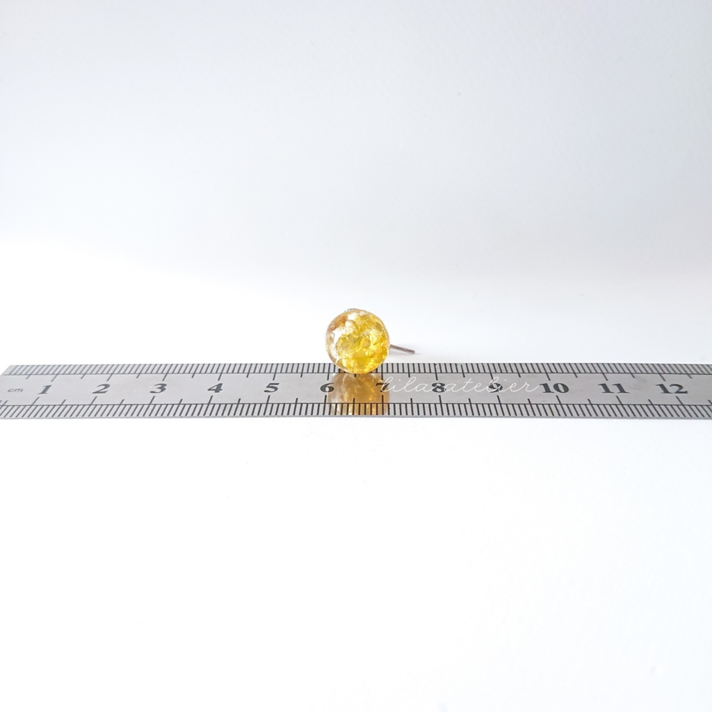 かすみ珠【秋】ピアス/イヤリング(金属アレルギー対応)