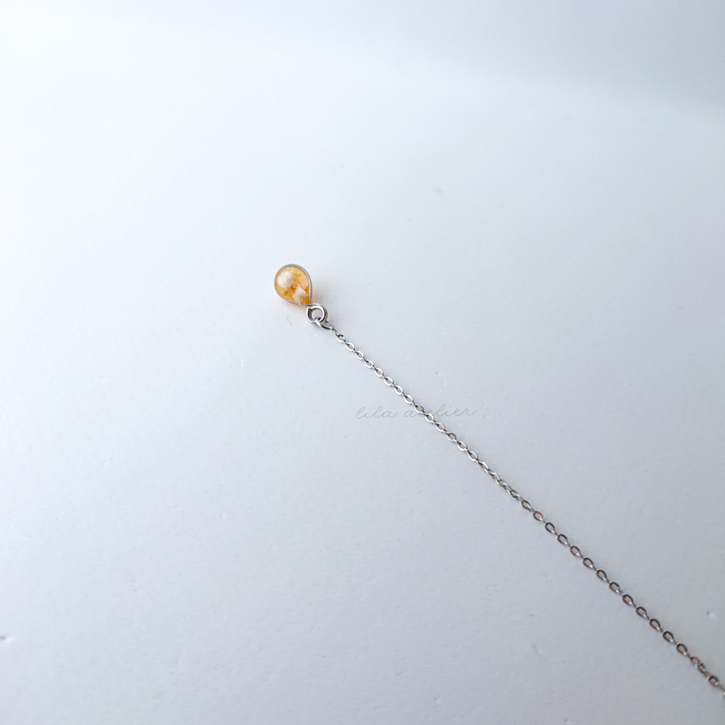 《片耳用》かすみ雫【秋】アメリカンピアス(金属アレルギー対応)