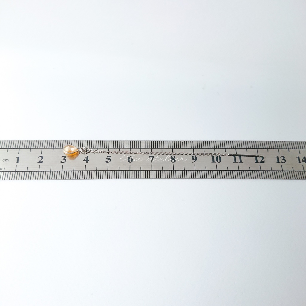 《片耳用》かすみ雫【秋】アメリカンピアス(金属アレルギー対応)