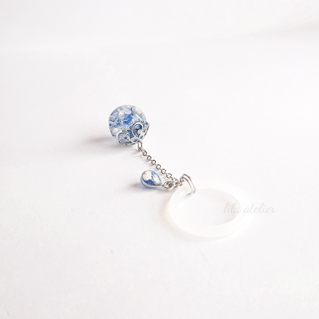 かすみ珠【夜空】マルチマーカー(金属アレルギー対応)