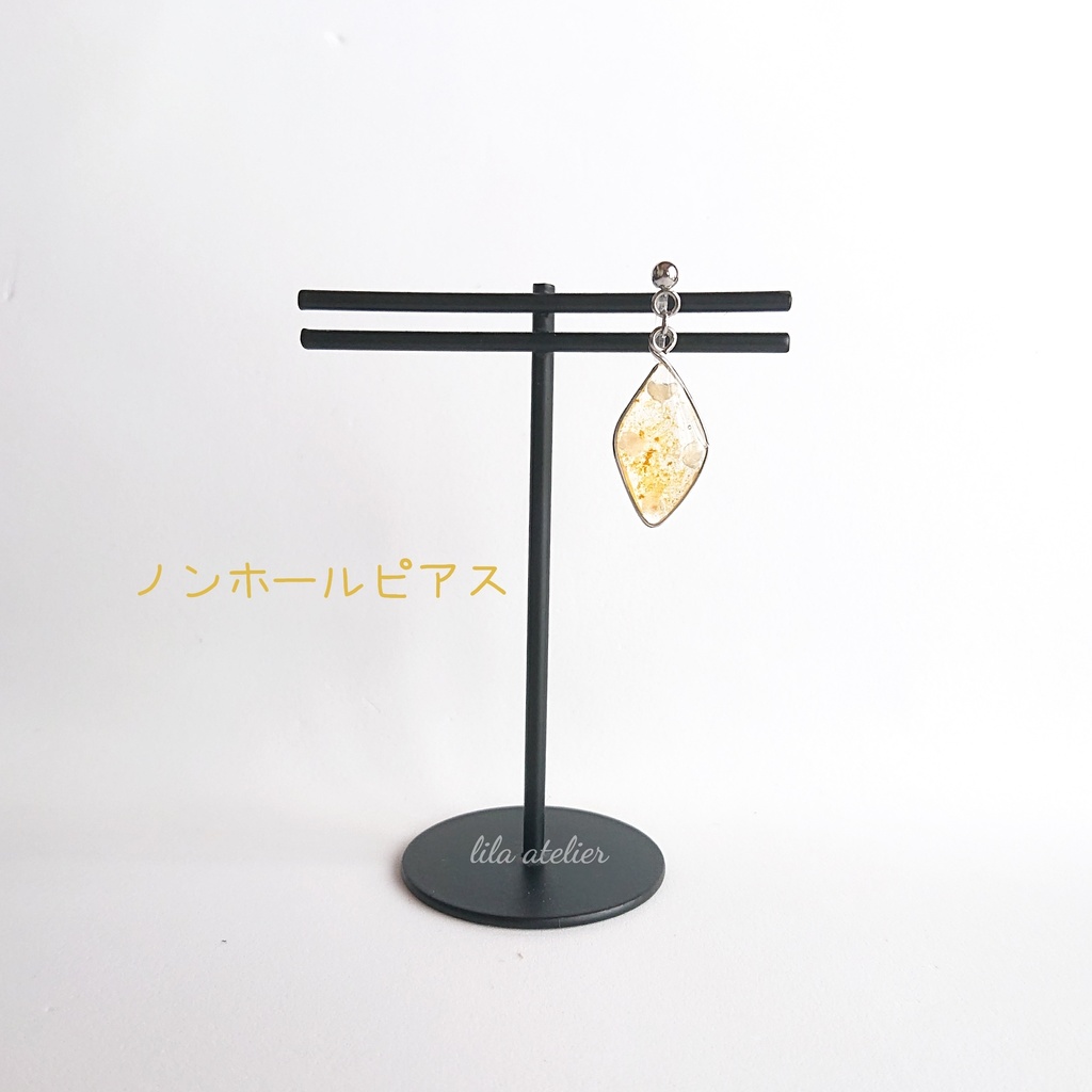 かすみ葉【秋】ピアス/イヤリング(金属アレルギー対応)