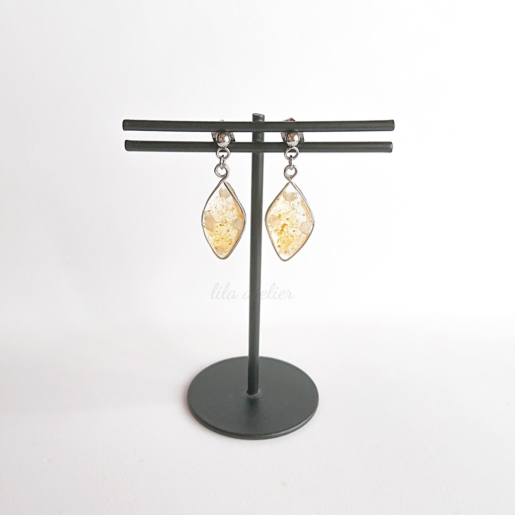 かすみ葉【秋】ピアス/イヤリング(金属アレルギー対応)