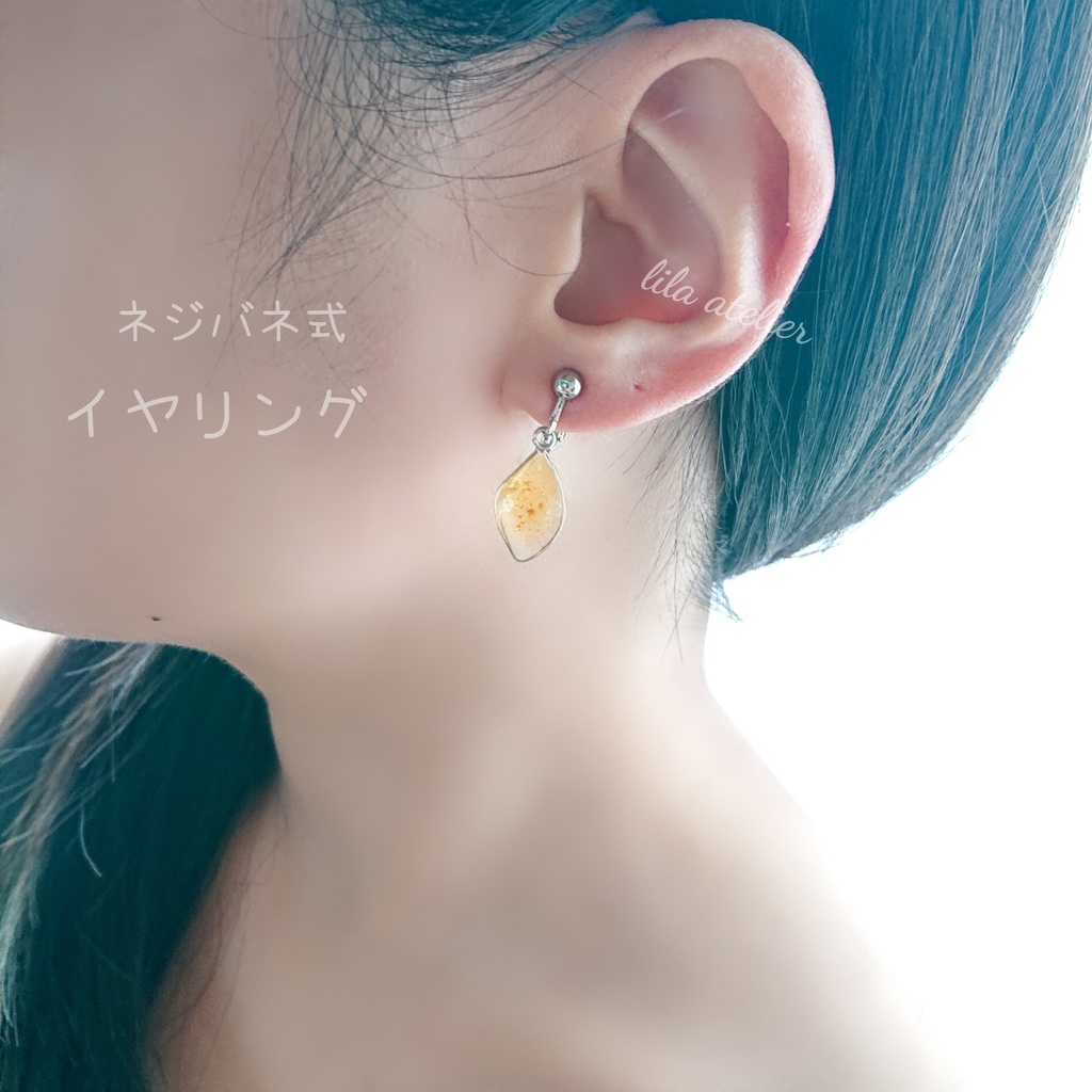 かすみ葉【秋】ピアス/イヤリング(金属アレルギー対応)