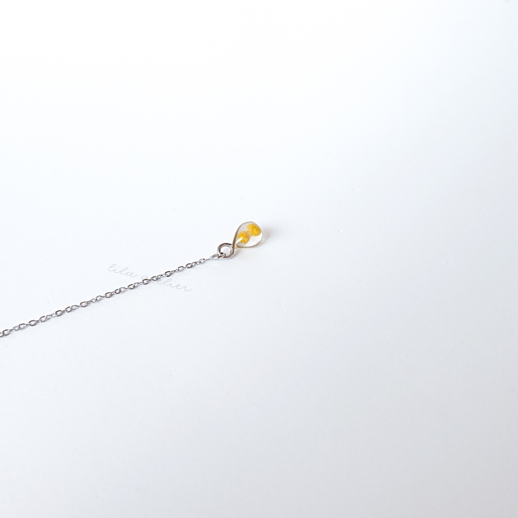 《片耳用》かすみ雫【翠】アメリカンピアス(金属アレルギー対応)