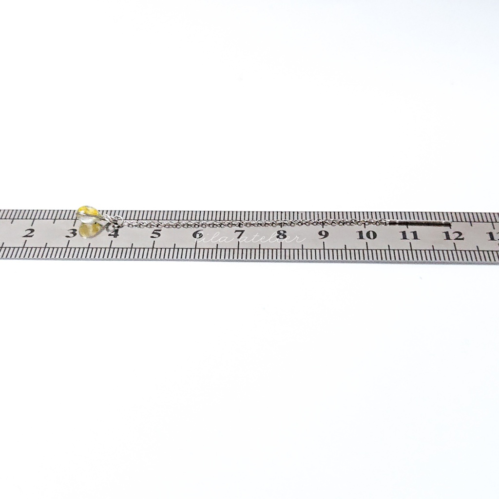 《片耳用》かすみ雫【翠】アメリカンピアス(金属アレルギー対応)