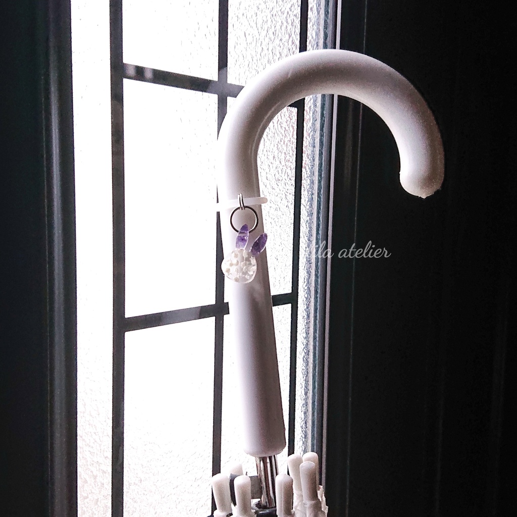 彩りかすみウサギ【紫】マルチマーカー(金属アレルギー対応)