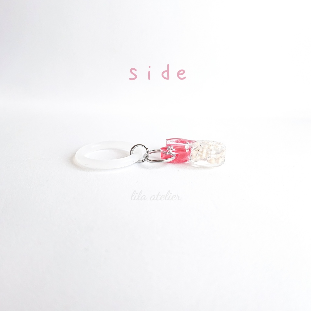 彩りかすみウサギ【紅】マルチマーカー(金属アレルギー対応)