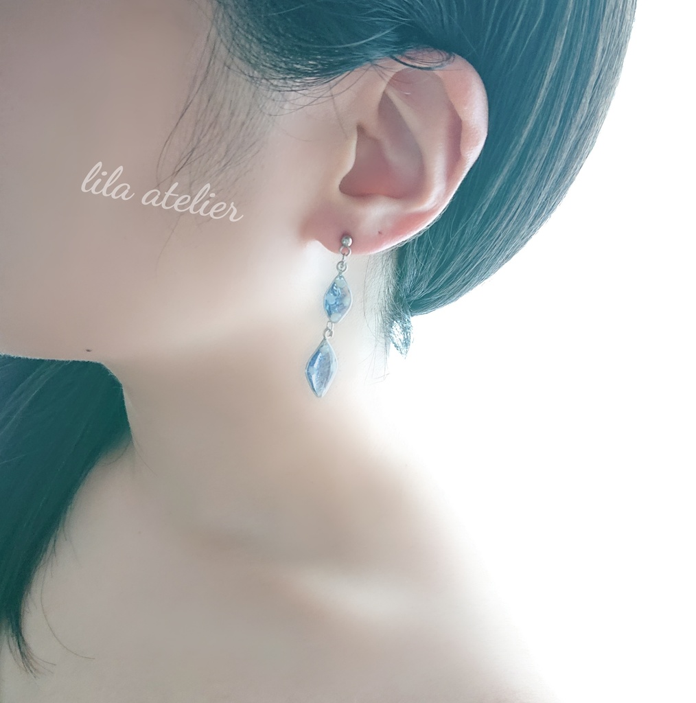 かすみ双葉【夜空】ピアス/イヤリング(金属アレルギー対応)