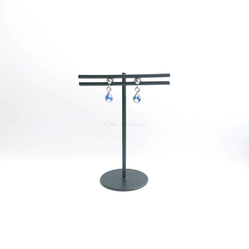 かすみ雫【夜空】ピアス/イヤリング(金属アレルギー対応)