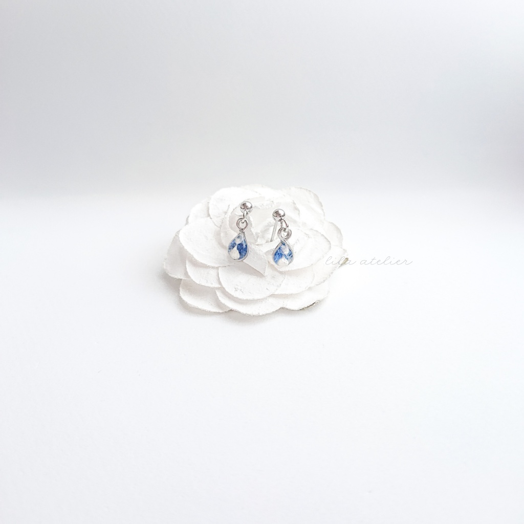 かすみ雫【夜空】ピアス/イヤリング(金属アレルギー対応)