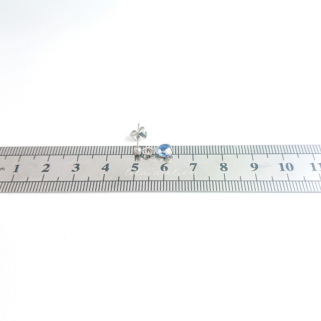 かすみ雫【夜空】ピアス/イヤリング(金属アレルギー対応)