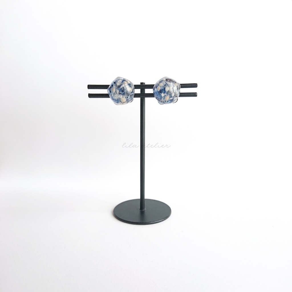 かすみ水中花【夜空】マグネット(2個セット)