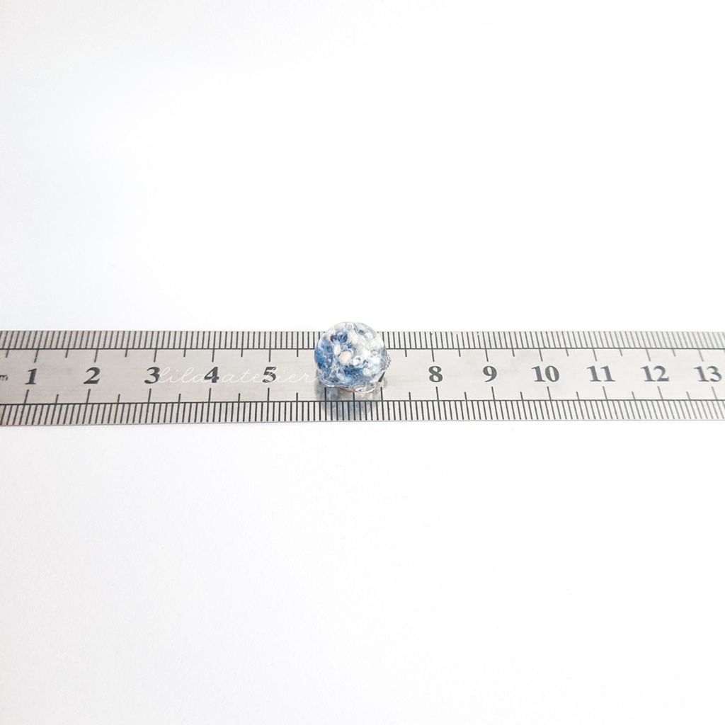 かすみ水中花【夜空】マグネット(2個セット)